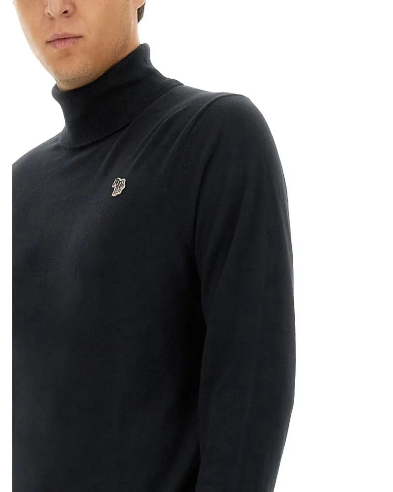 Paul Smith Zebra Print Sweater — Black Black