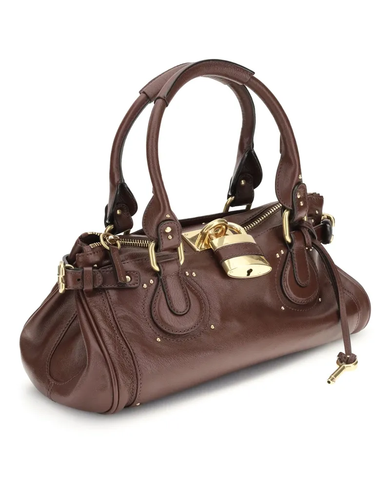 Chloé Women's Paddington Bag Crafty Brown Buffalo; Leather Shoulder Brown