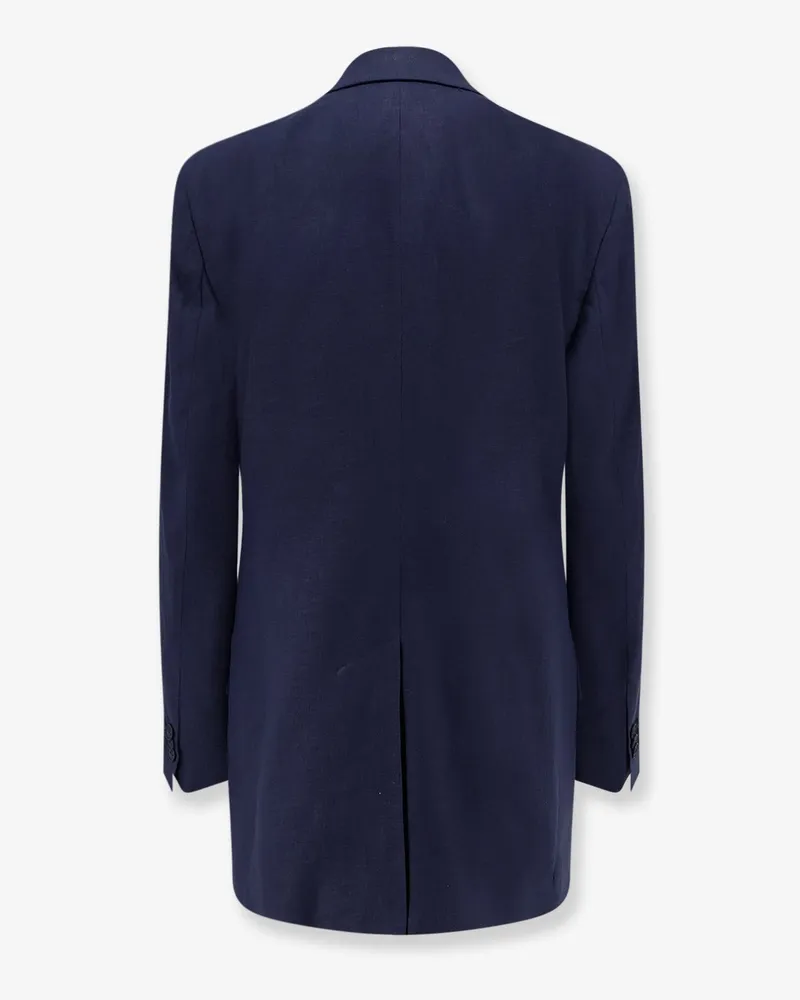 Hevò Women's Suit Rocchetta Blue Linen Blend Dress Blue