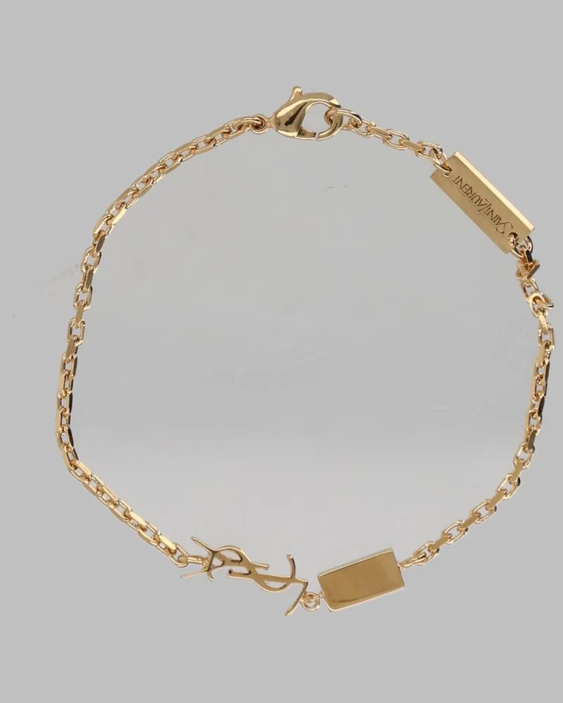 Saint Laurent Cassandre Bracelet — Gold Gold
