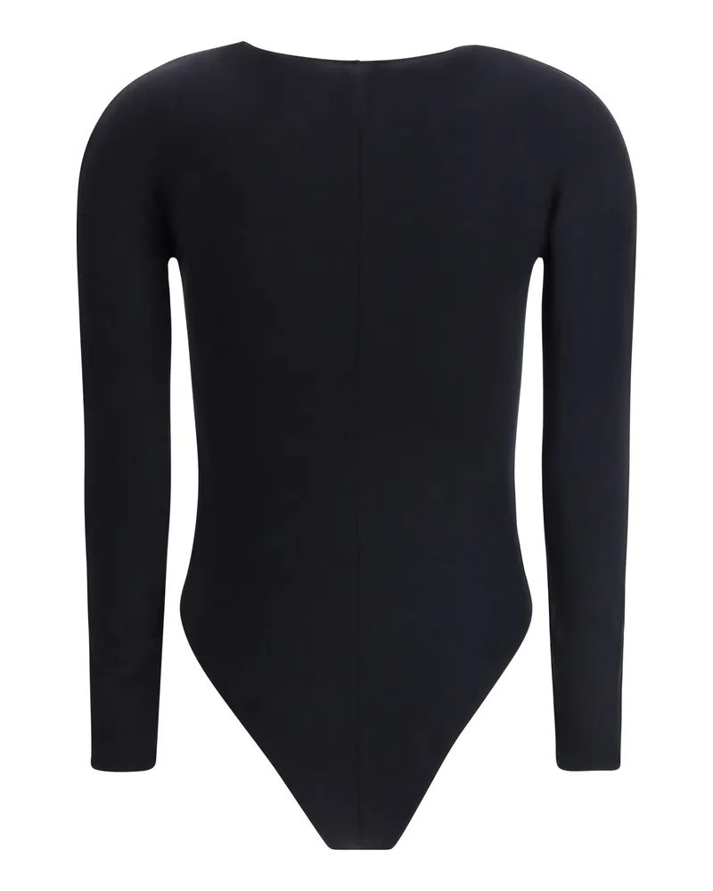 Wolford Women's V-Neck Bodysuit Black Polyamide; Elastane Top Black