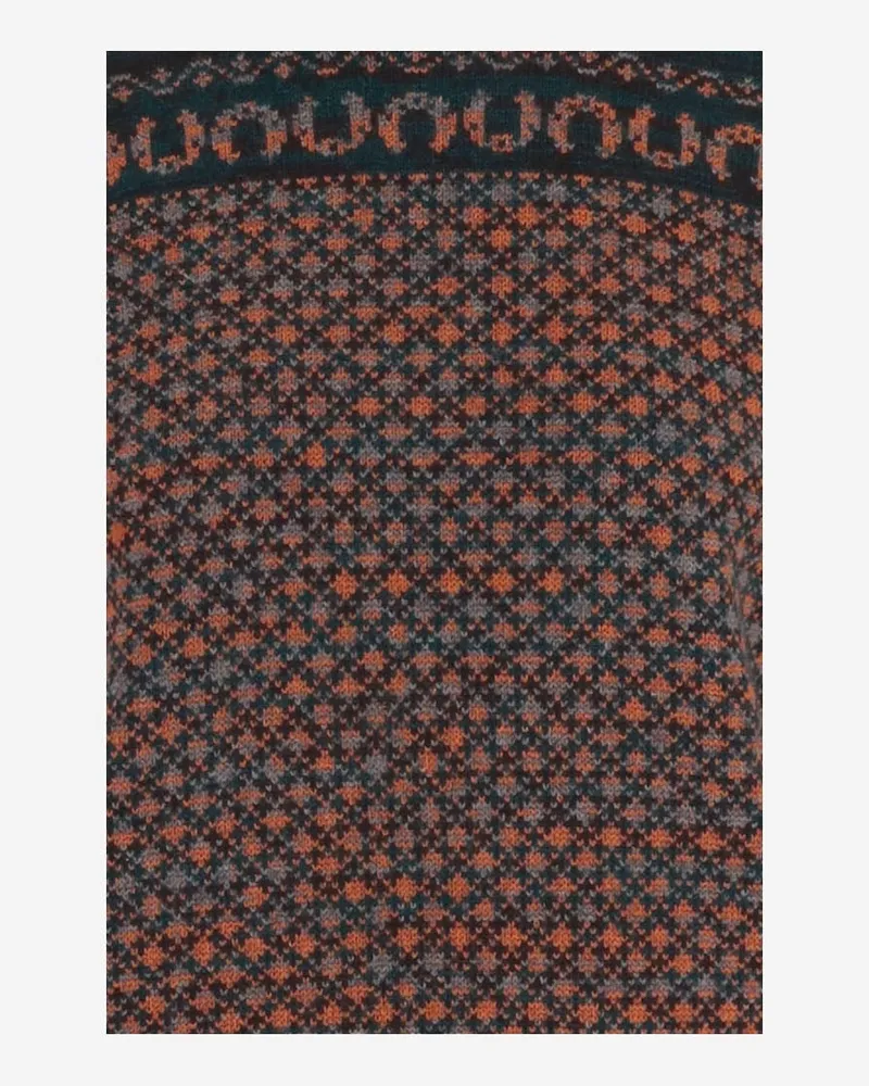 Dries van Noten Geometric Cashmere And Wool Sweater — Multicolor Multicolor