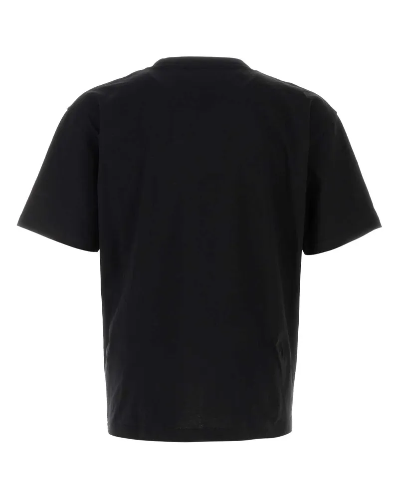 Valentino Garavani Men's Black Cotton T-Shirt Nerorosso Black