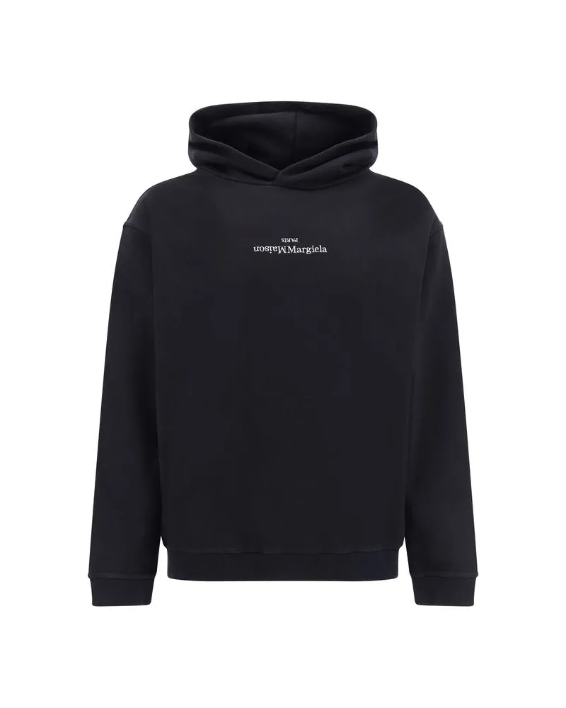 Maison Margiela Men's Black Cotton Sweatshirt Clothing Black
