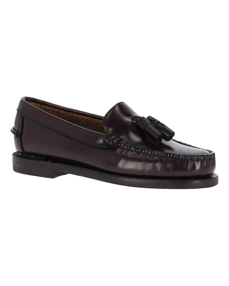 Sebago Women's Flat Shoes Brown Leather Brown