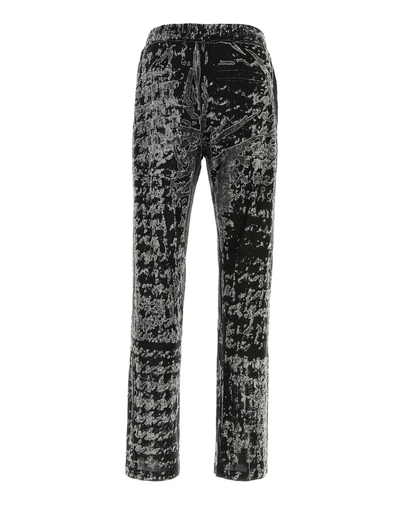 Diesel Men's Crushed Velvet Trouser Black Polyester Black