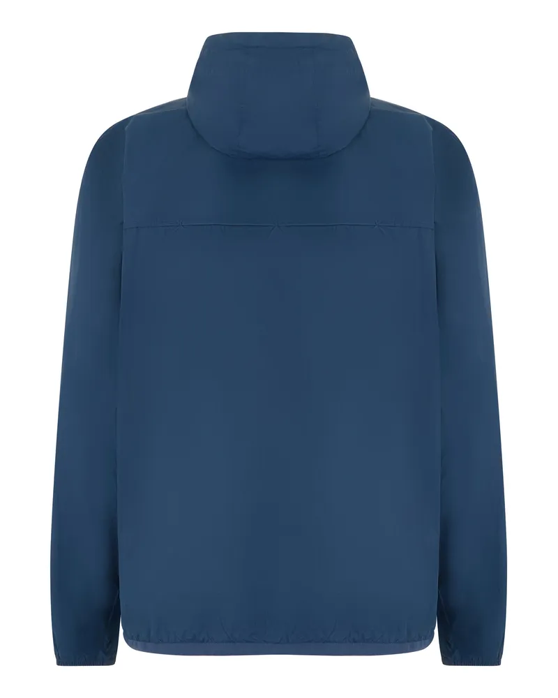 K-Way Men's Jacket Le Vrai 4.0 Claude Blue Insignia Nylon Raincoats Coat Blue
