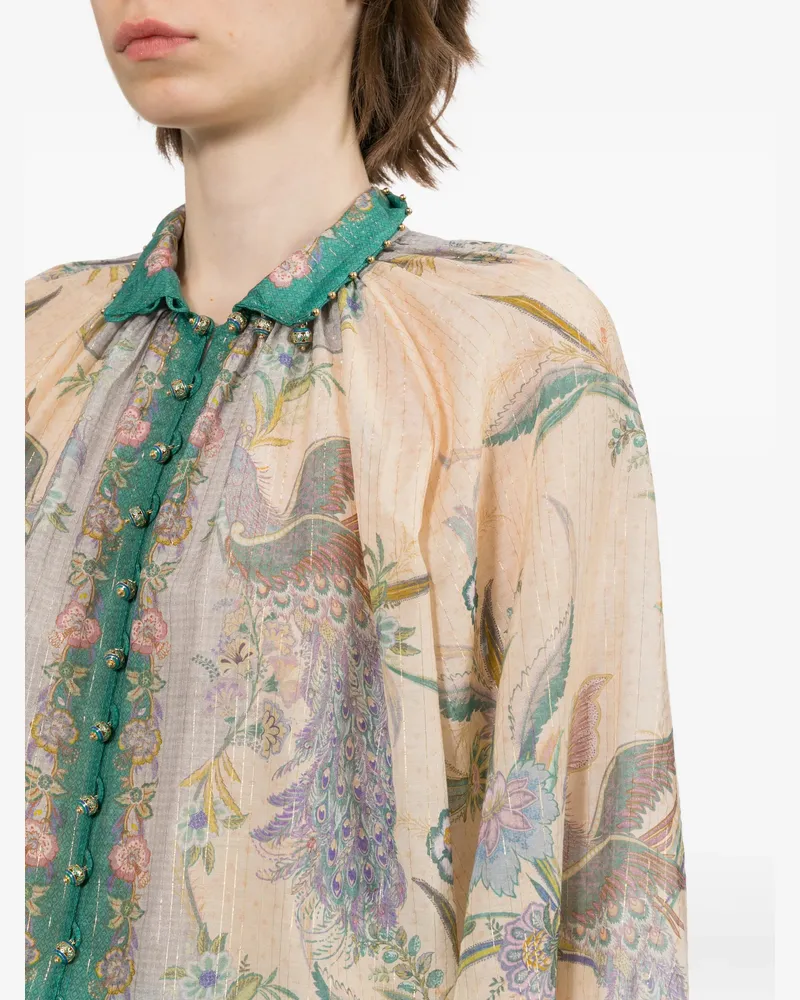 Zimmermann Women's Indra Blouse Aw26 W Ivory