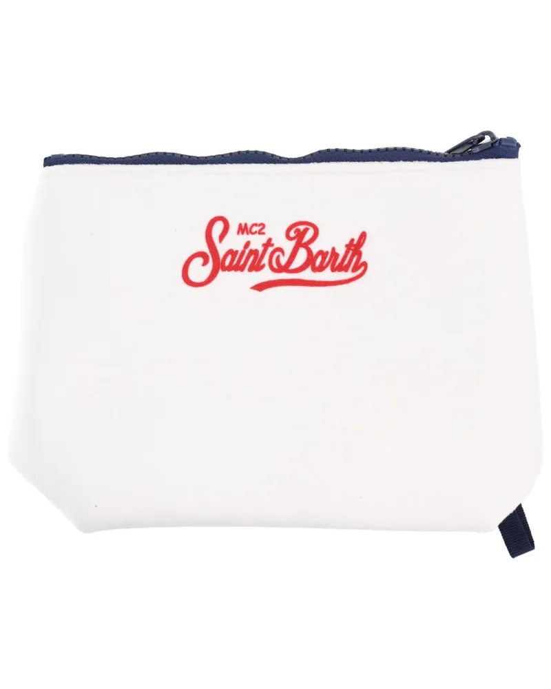 MC2 Saint Barth Rubber and Polyester Clutch — White White