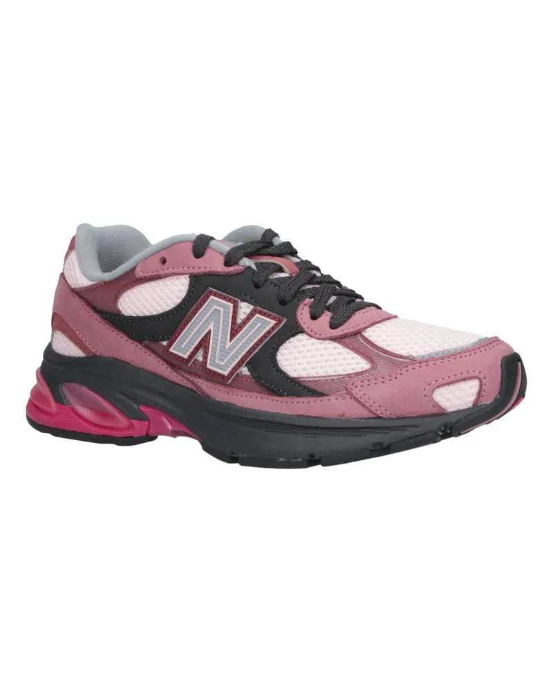 New Balance Unisex Sneakers Violet Leather Pink