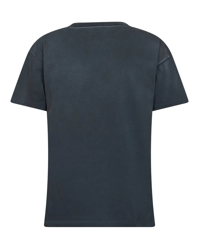 Maison Margiela Women's T-Shirt Cotton Reverse Logo Grey T-Shirts & Jerseys Gray