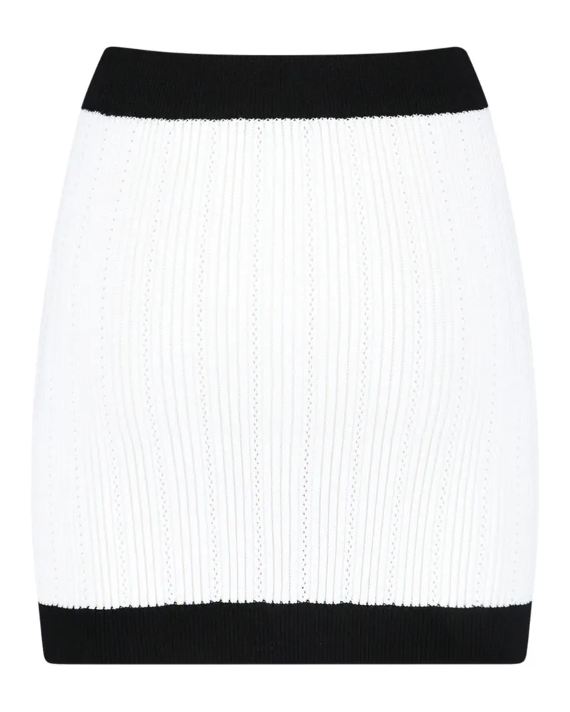 Balmain Women's Skirts White Viscose White