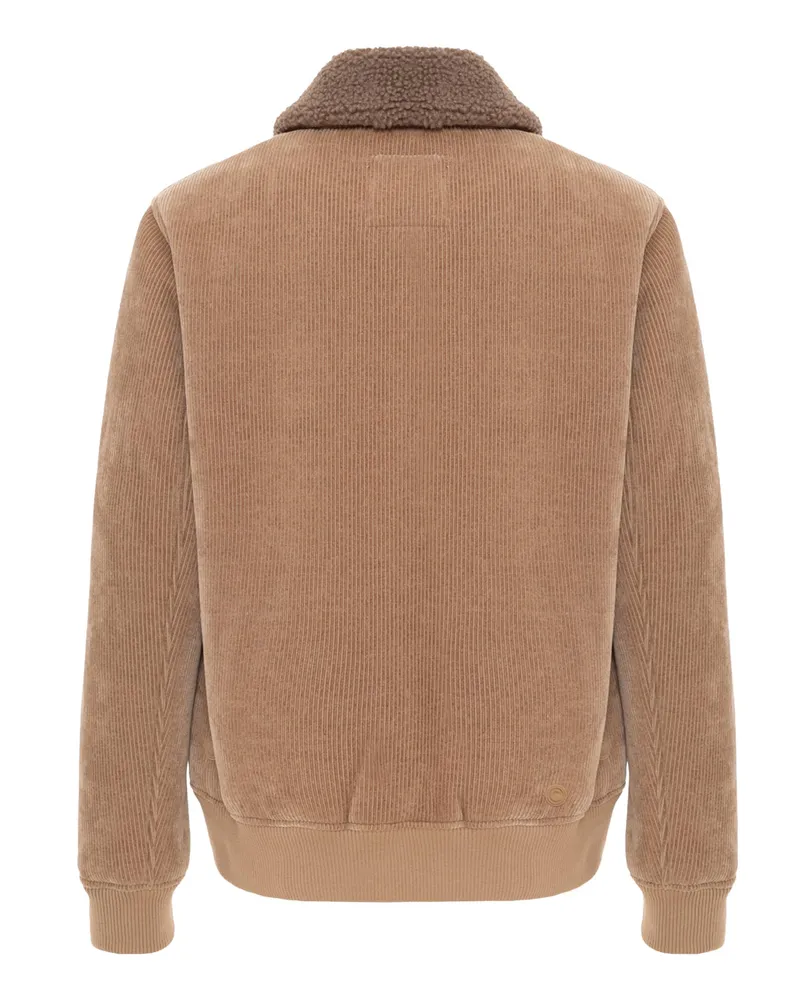 Colmar Suede-Effect with Contrast Collar Jacket — Beige Beige