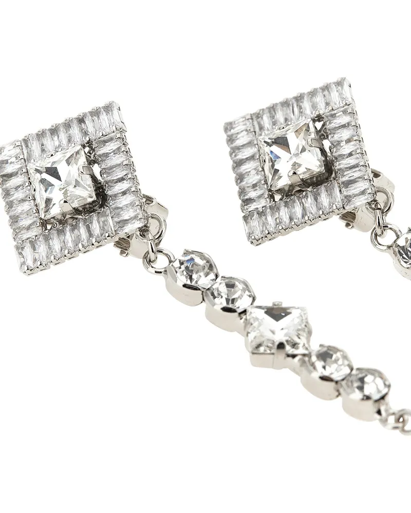 Alessandra Rich Women's Silver Plastic Earrings Silver