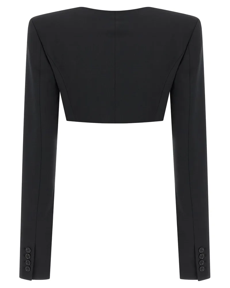 Nensi Dojaka Women's Black Virgin Wool Blazer Clothing Black