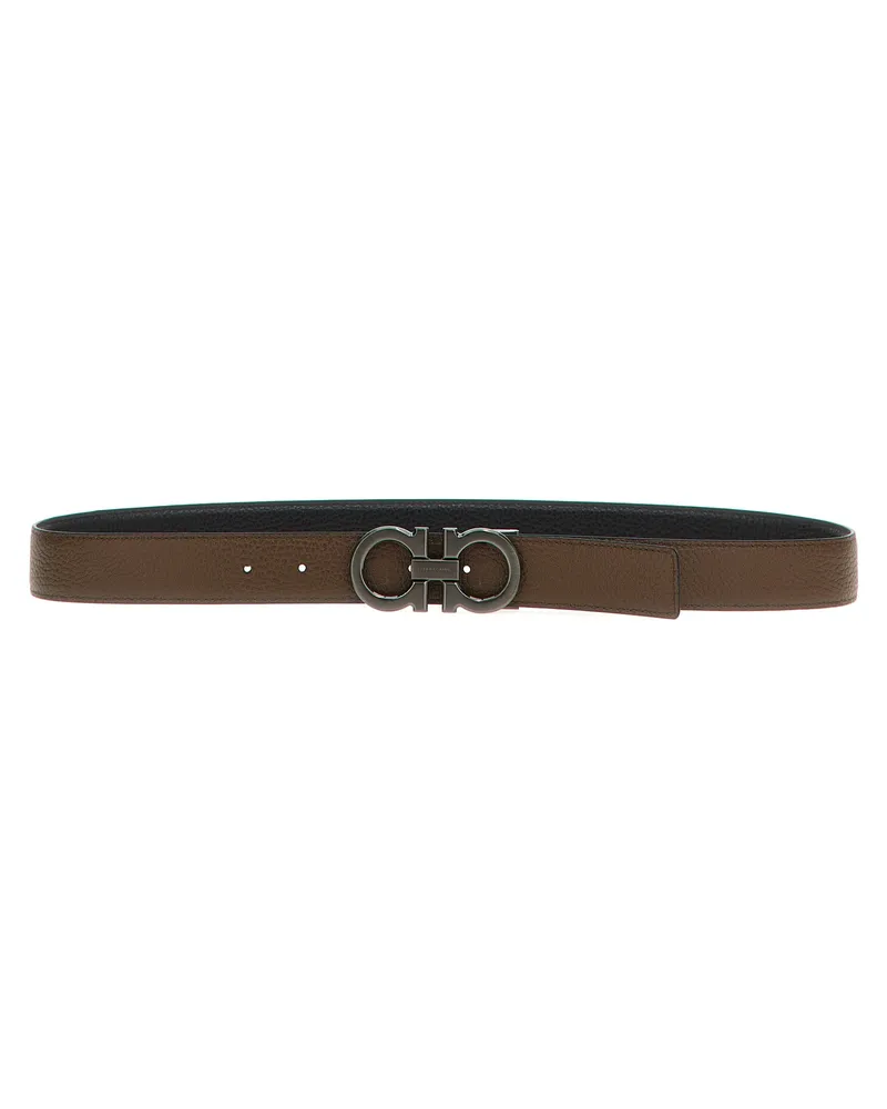 Ferragamo Men's Multicolor Calfskin Belt Multicolor