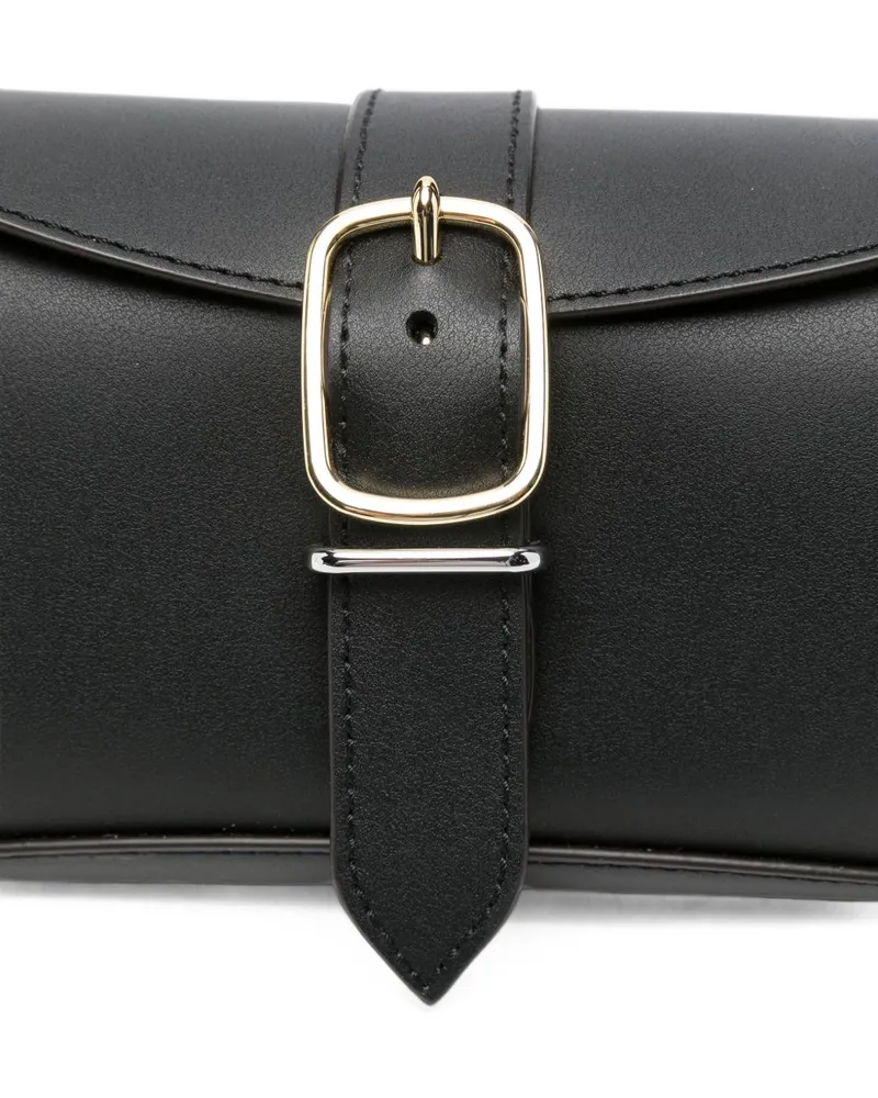 Paul Smith Leather Buckle-Detail Shoulder Bag — Black Black