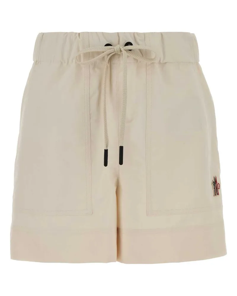 Moncler Lightweight Polyester Bermuda Shorts — Beige Beige