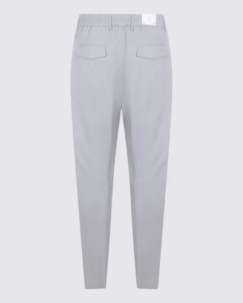 Eleventy Men's Trousers Zucchero Lyocell Linen Gray
