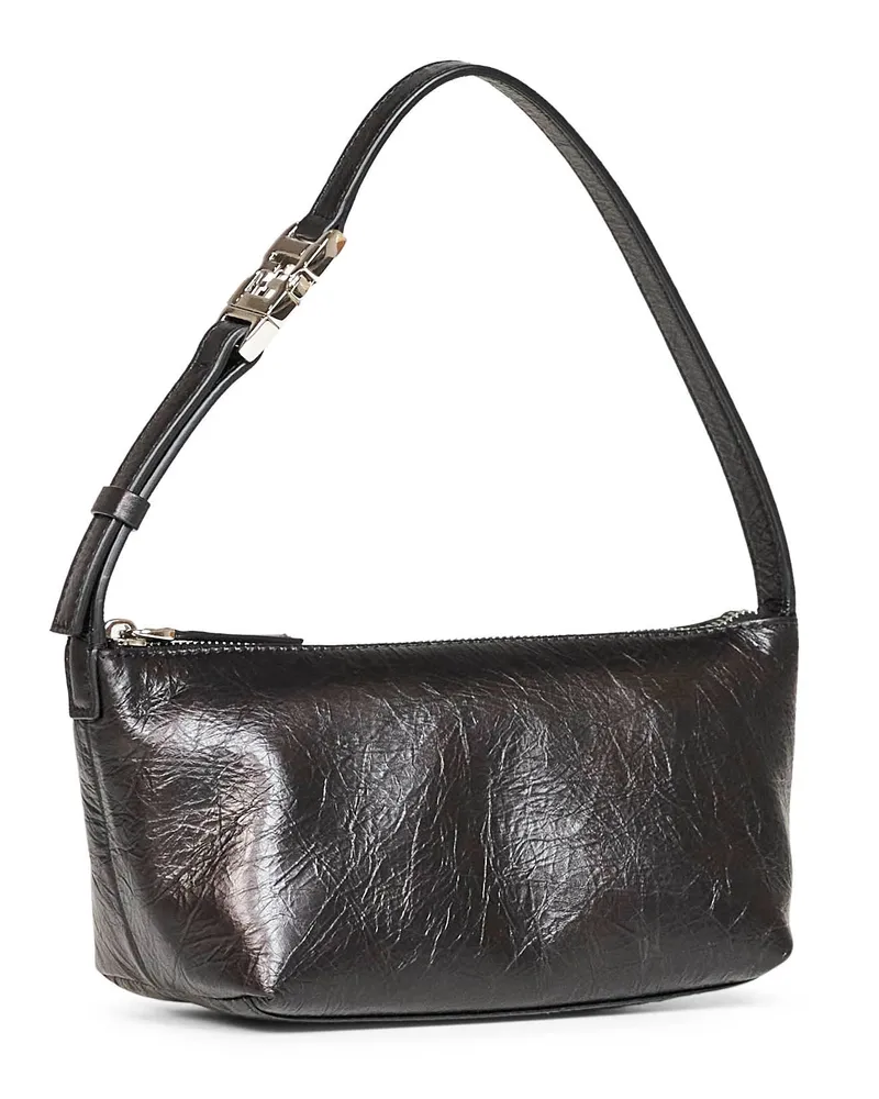 Fendi Women's Handbag Vanity Pouch Black Calf Leather Handbags Hand Bags Black