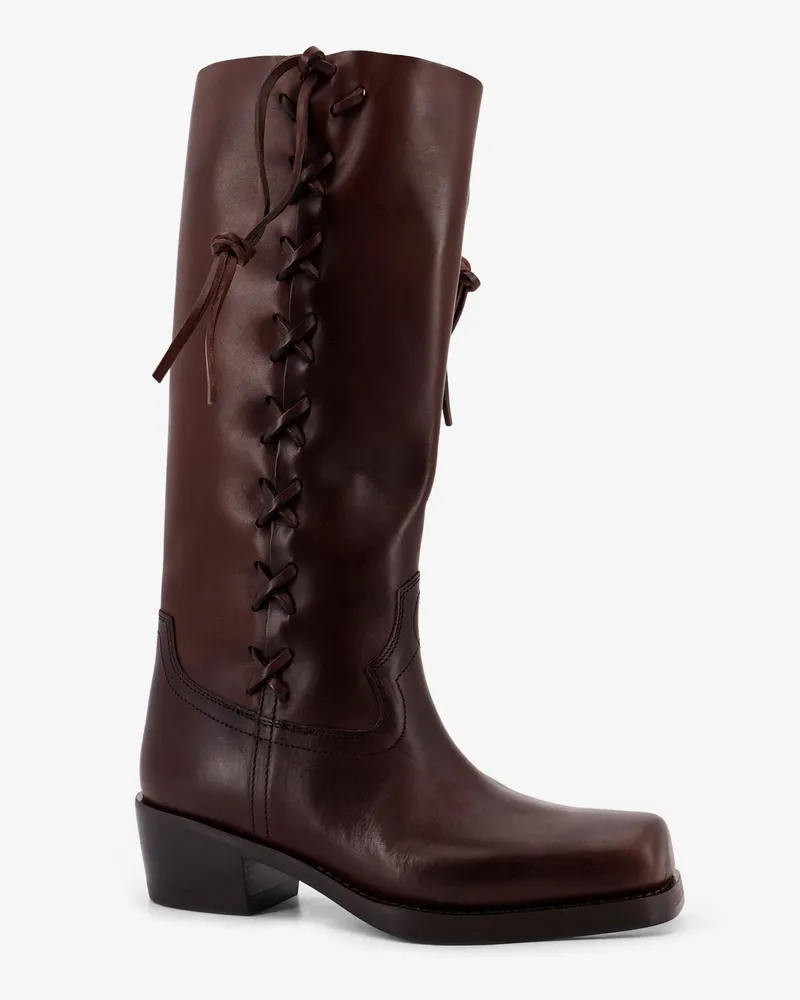 Paris Texas Women's Roxanne Leather Boots Brown Brown