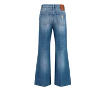 Women's Straight-Leg Jeans Medium Blue Denim Cotton