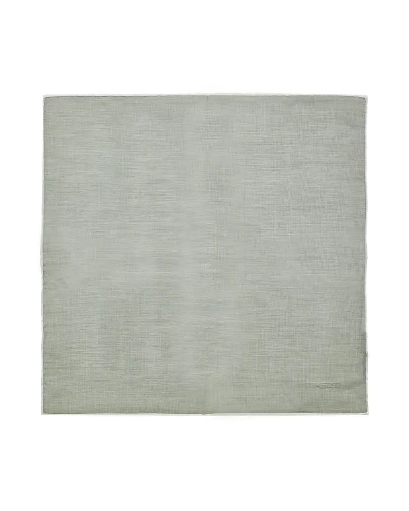 Tom Ford Men's Green Cotton Pocket Square Accessory Green