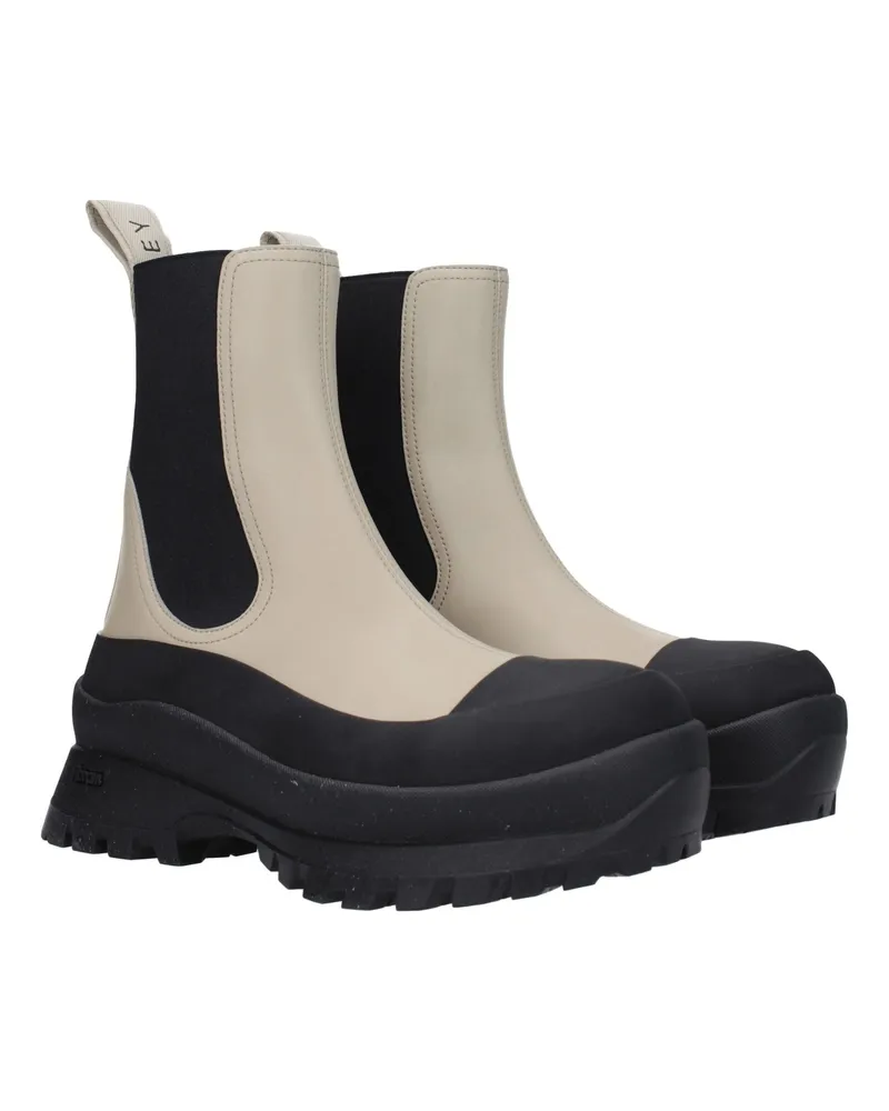 Stella McCartney Women's Black Leather Ankle Boots Black