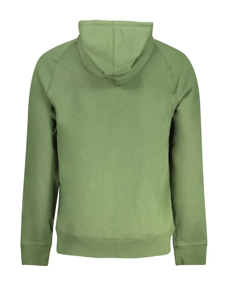 Timberland Embroidered Logo Cotton Hoodie — Green Green