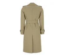 Women's Sage Green Gabardine Trench Coat Skylark
