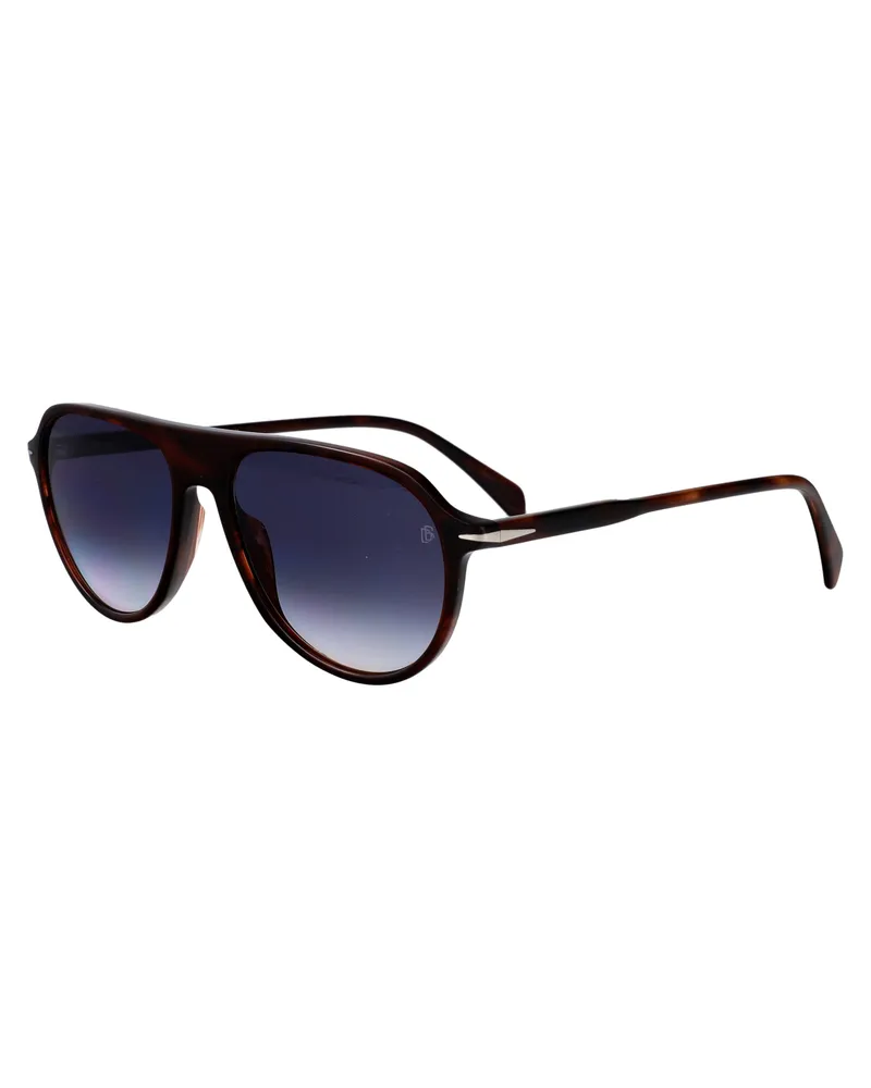 EYEWEAR by DAVID BECKHAM Men's Sunglasses Db 1200-S Brown Horn Acetate Brown