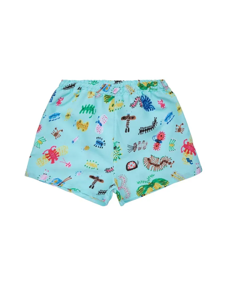 BOBO CHOSES Insect Print Swim Shorts — Blue Blue