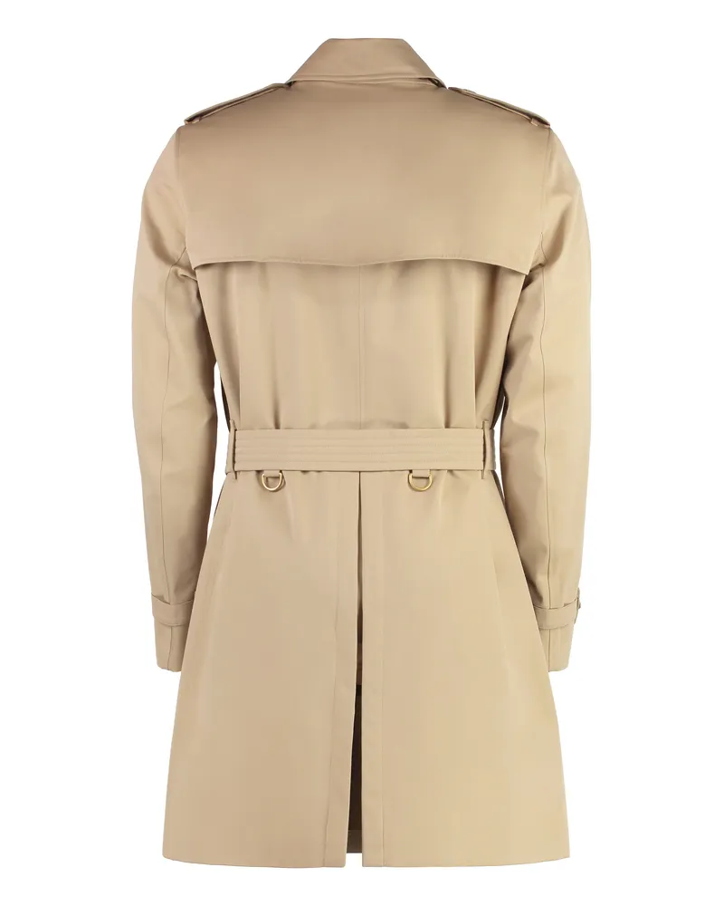 Burberry Men's Cotton Trench Coat Beige Raincoats Beige