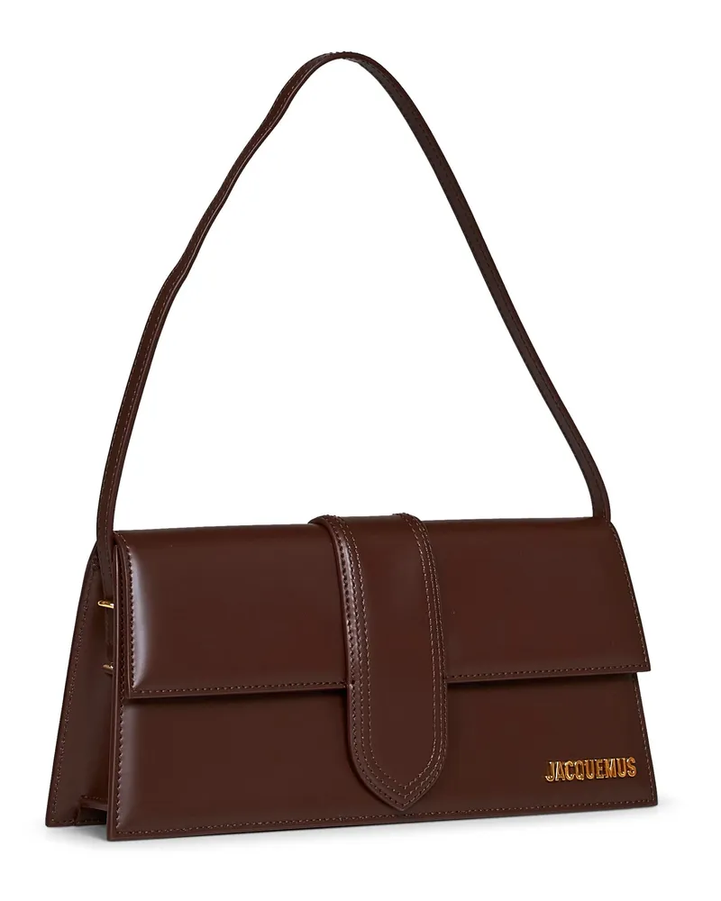 Jacquemus Women's Shoulder Bag Bambino Brown Calf Leather Handbags Hand Brown