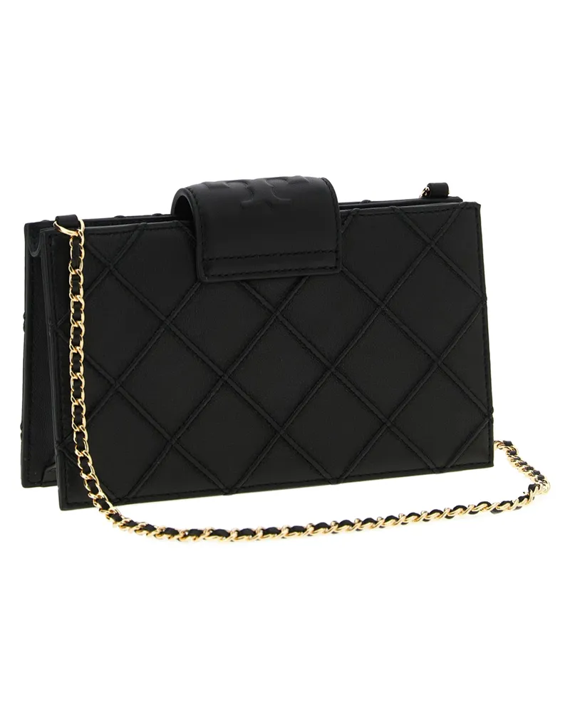 Tory Burch Women's Black Lamb Leather Cardholder Accessory Black