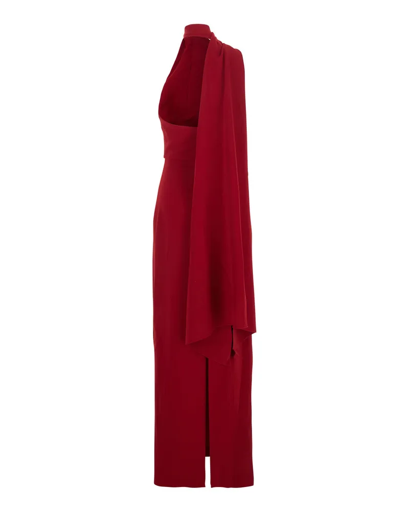 Solace London Women's Long Dress Demi Red Polyester Red