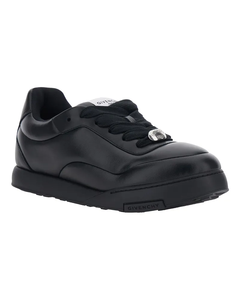 Givenchy Men's Low-Top Leather Sneakers Black Trainers Black