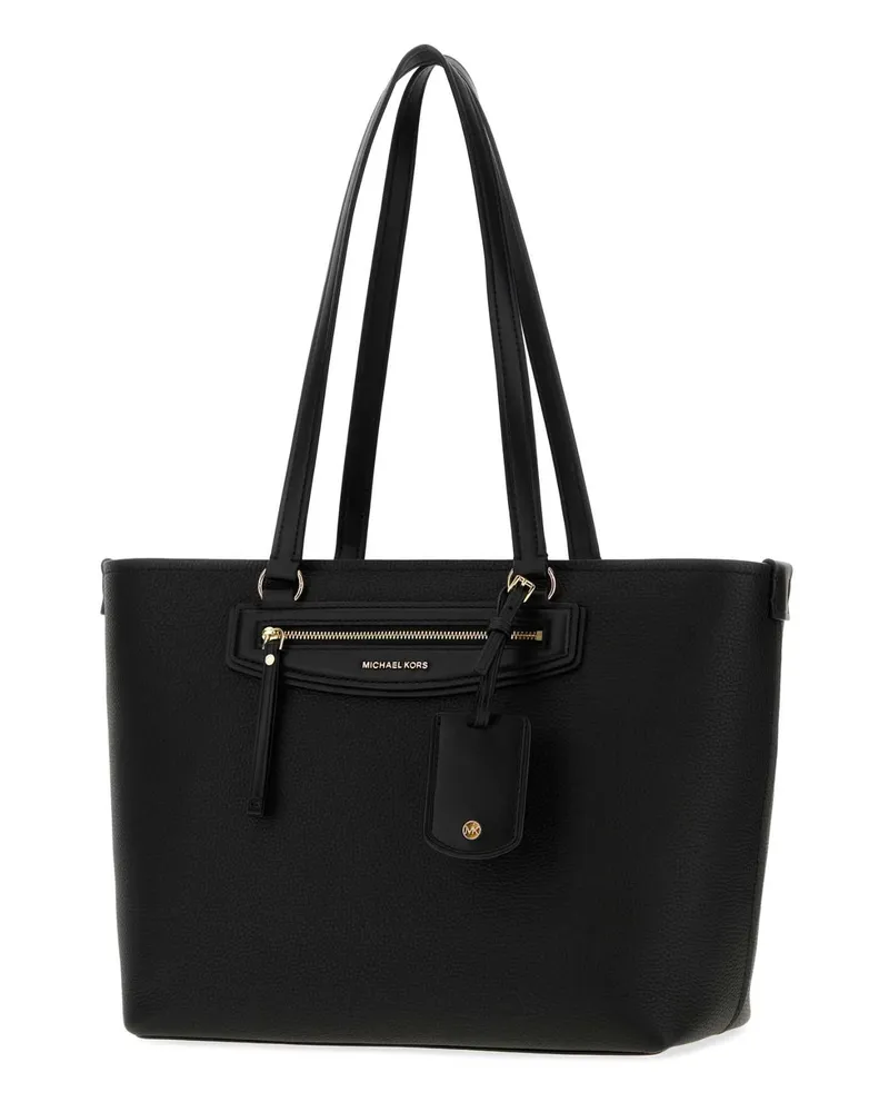 Michael Kors Leather Tote Bag — Black Black
