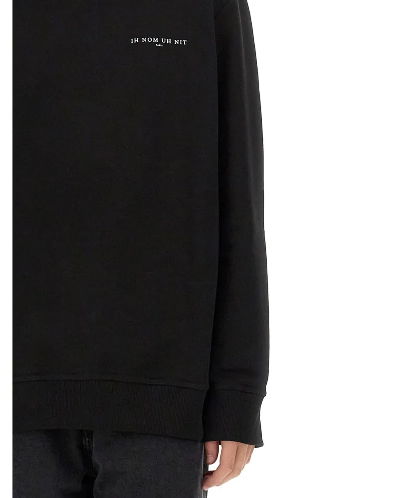 IH NOM UH NIT Crown Mask Print Sweatshirt — Black Black