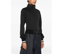 Piqué Recycled Polyester Jacket — Black