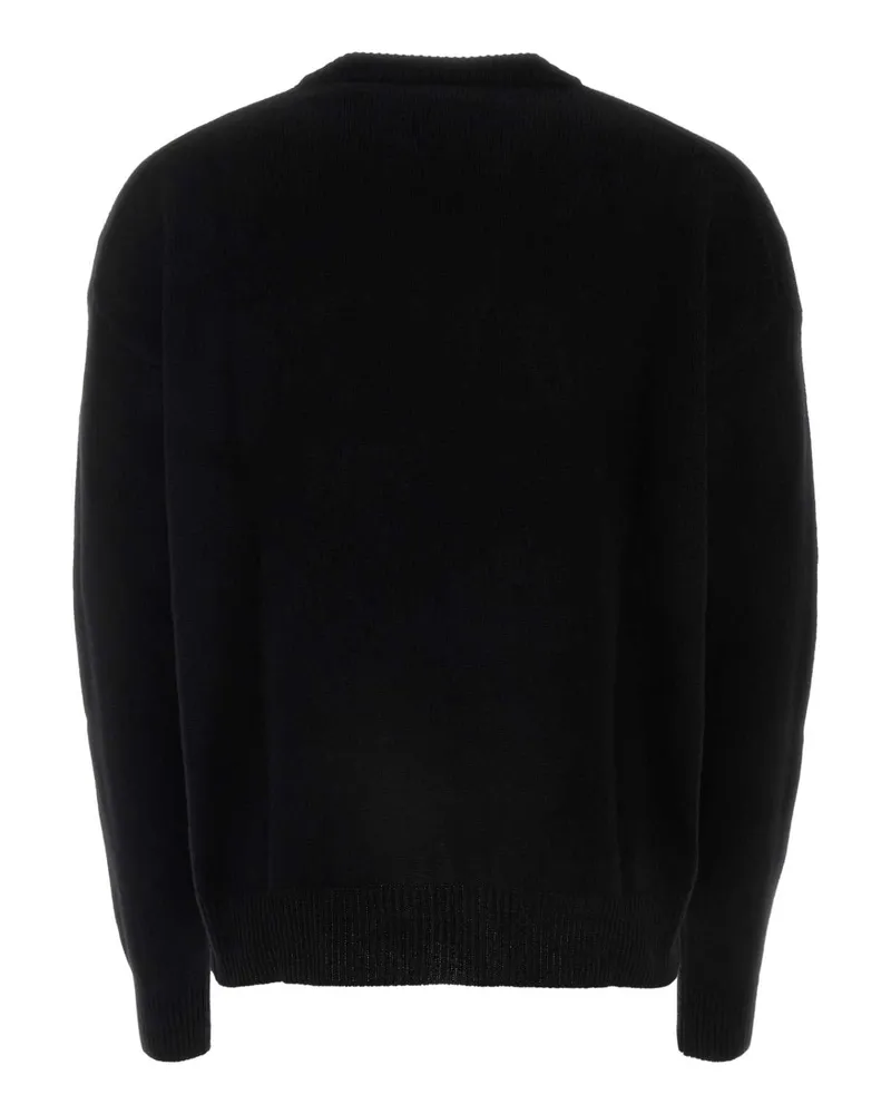 Jil Sander Men's Black Cashmere Sweater 001 Tessuto Primario: Maglieria Black