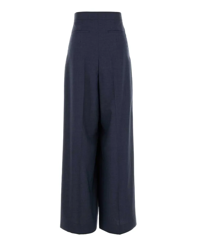 Givenchy Bw515715v5 457 Denimblue Exterior: Wool Pantaloni Trousers Navy