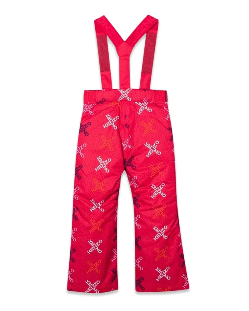 Kenzo Fluid Polyester Jumpsuit — Pink Pink