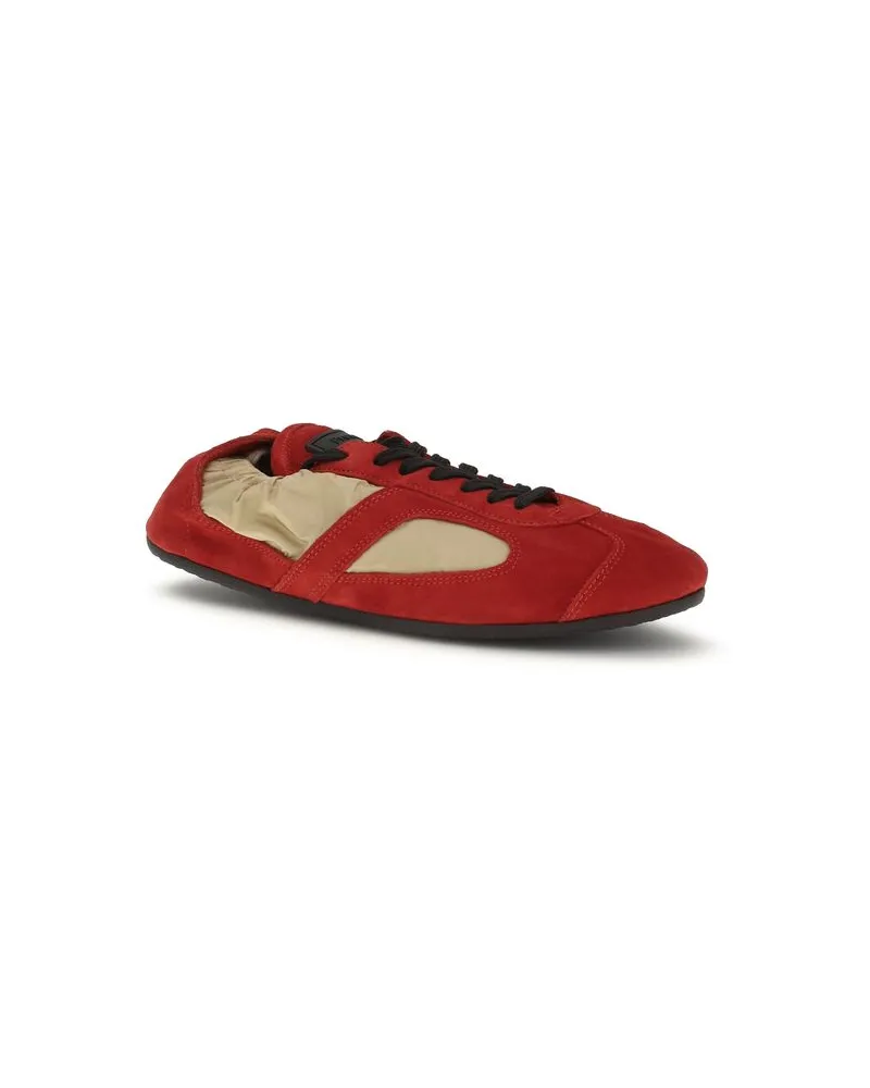 Proenza Schouler Women's Multicolor Calf Leather Bos Taurus Athletic Sneakers Red