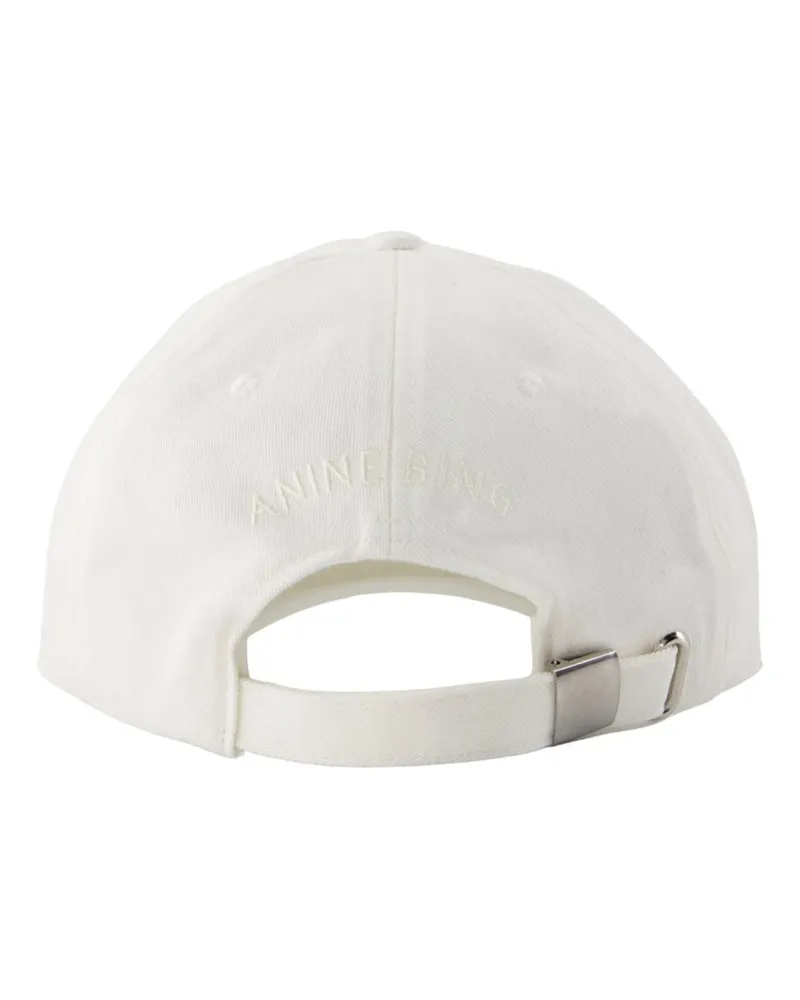 Anine Bing Women's A-12-9084-Ivy26 Baseball Cap White Cotton White