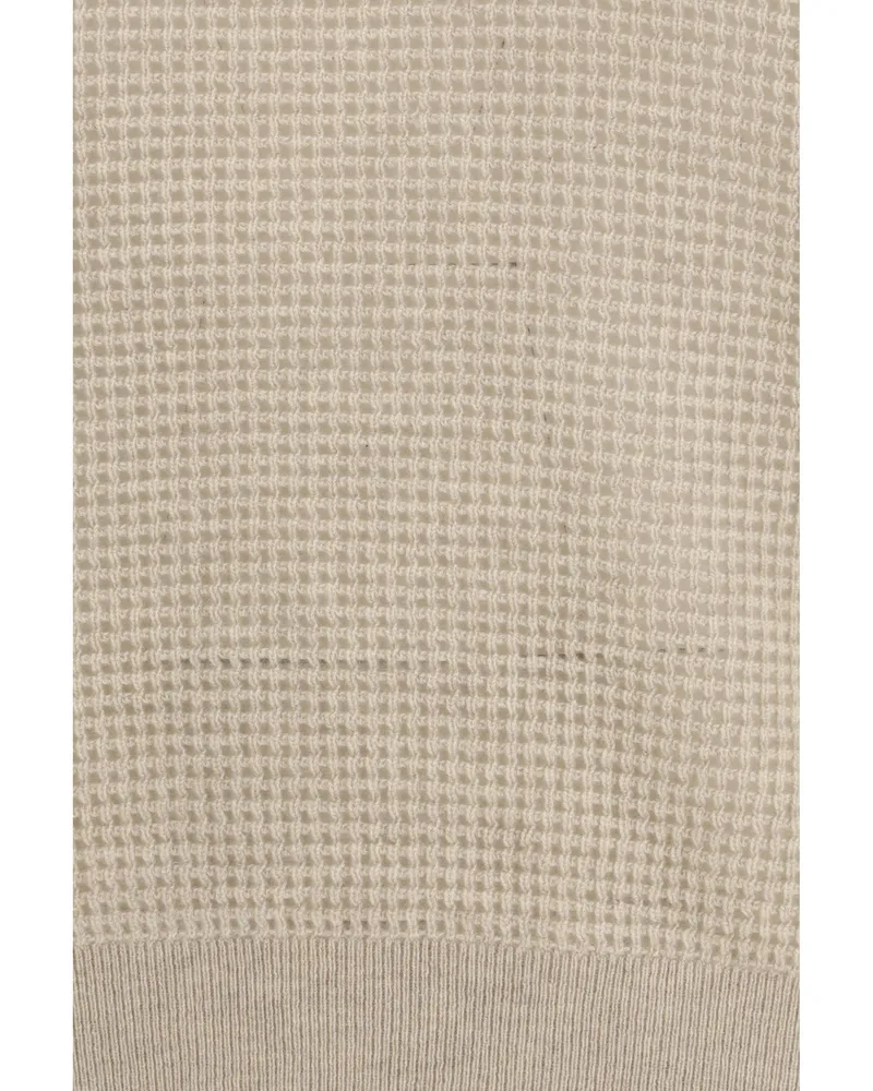 Brunello Cucinelli Women's Hooded Cashmere Sweatshirt Rustic Beige Beige-Panama (capra Hircus) Knitwear Beige/panama Sweater Beige