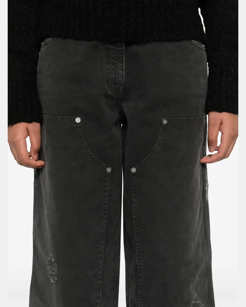 Golden Goose Distressed Denim Jeans — Black Black