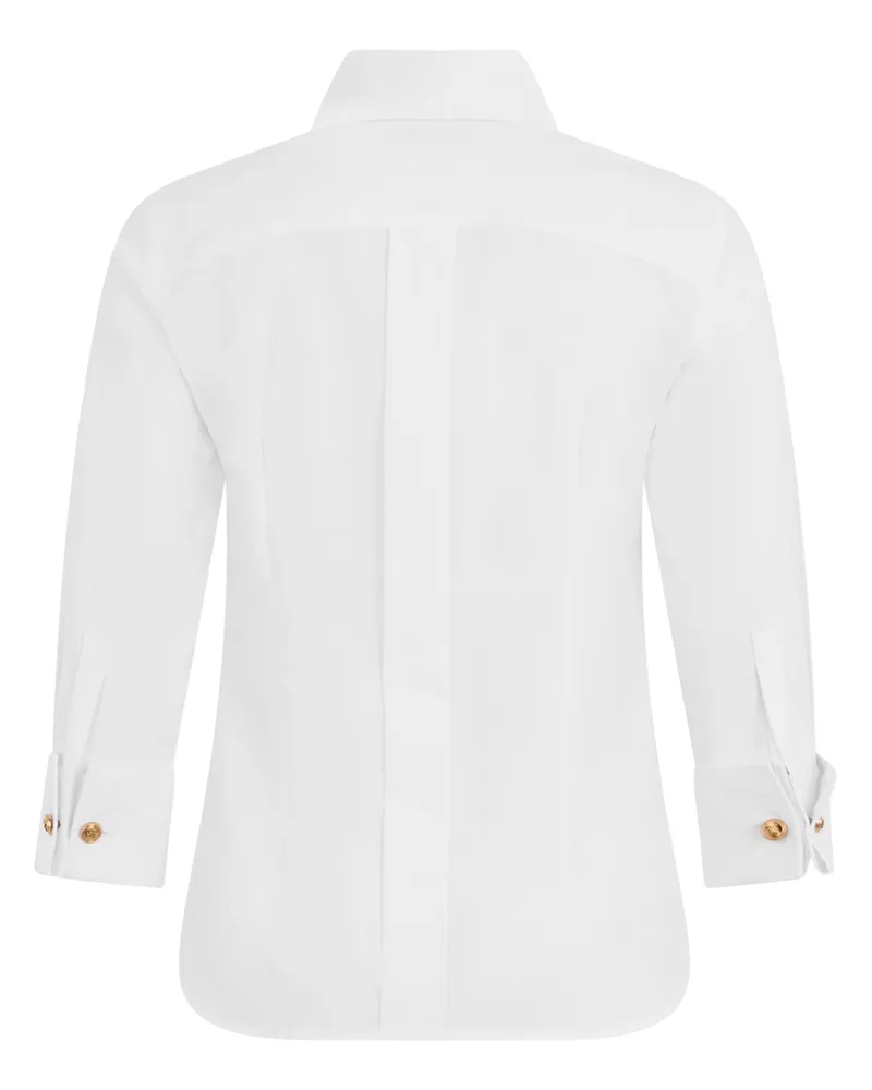 Elisabetta Franchi Women's Shirt Cotton Long-Sleeve White White