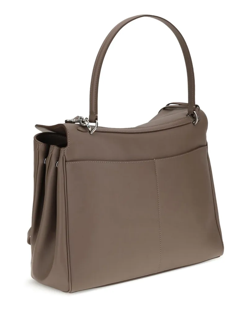 Balenciaga Women's Shoulder Bag Rodeo Calf Leather Taupe Brown
