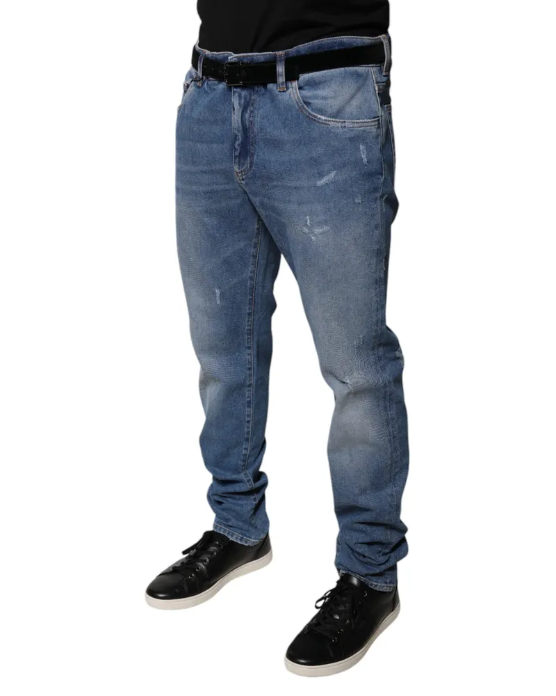 Dolce & Gabbana Skinny Denim Jeans — Blue Blue
